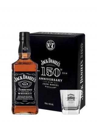 Jack Daniels 150 Anniversary Metal Gift Set 70cl