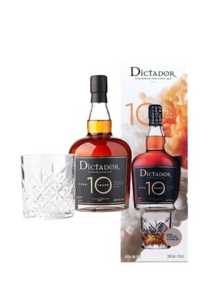 Dictador 10 Years Old Rum Gift Set 70cl