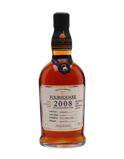 Foursquare 2008 12 Years Old Exceptional Cask Selection Rum 70cl
