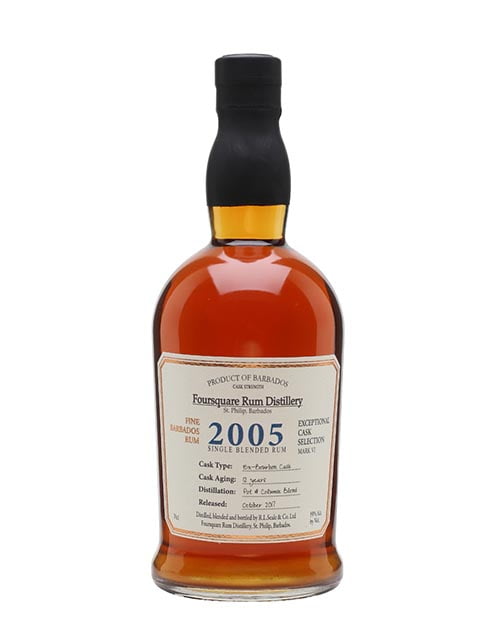 Foursquare 2005 12 Years Old Exceptional Cask Selection Rum 70cl