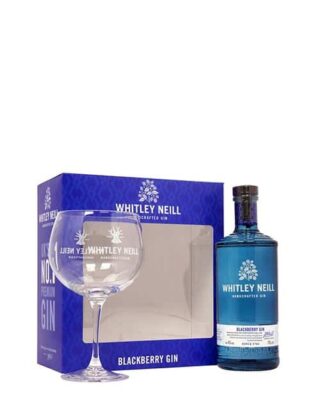 Whitley Neill Blackberry Gin Gift Set 70cl