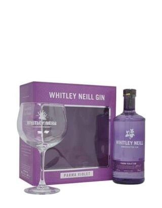 Whitley Neill Parma Violet Gin Gift Set 70cl