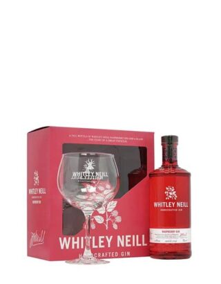 Whitley Neill Raspberry Gin Gift Set 70cl