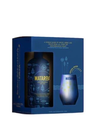 Mataroa Mediterranean Dry Gin Gift Set 70cl