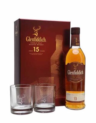 Glenfiddich 15 Years Old Gift Set 70cl
