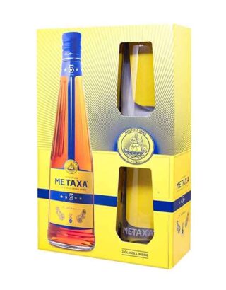 Metaxa 5 Stars Gift Set 70cl