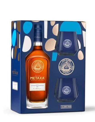 Metaxa Grand Olympian Reserve 12 Stars Gift Set 70cl