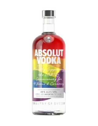 Absolut rainbow v2 limited edition vodka 100cl