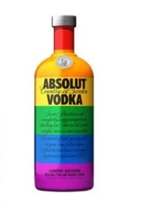 Absolut colors v1 limited edition vodka 100cl